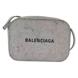 Balenciaga Leather Everyday Camera Bag XS Shoulder Bag Silver